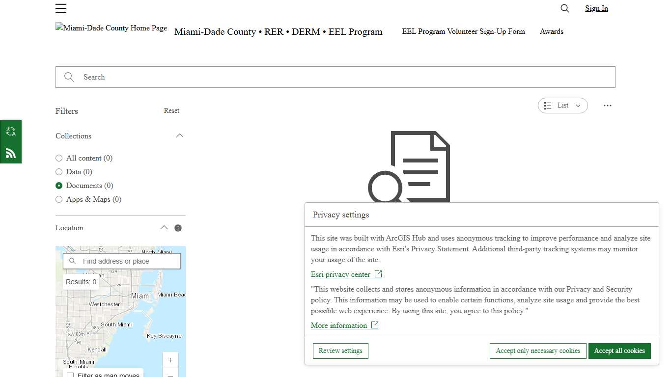Miami-Dade County RER - DERM - EEL Program